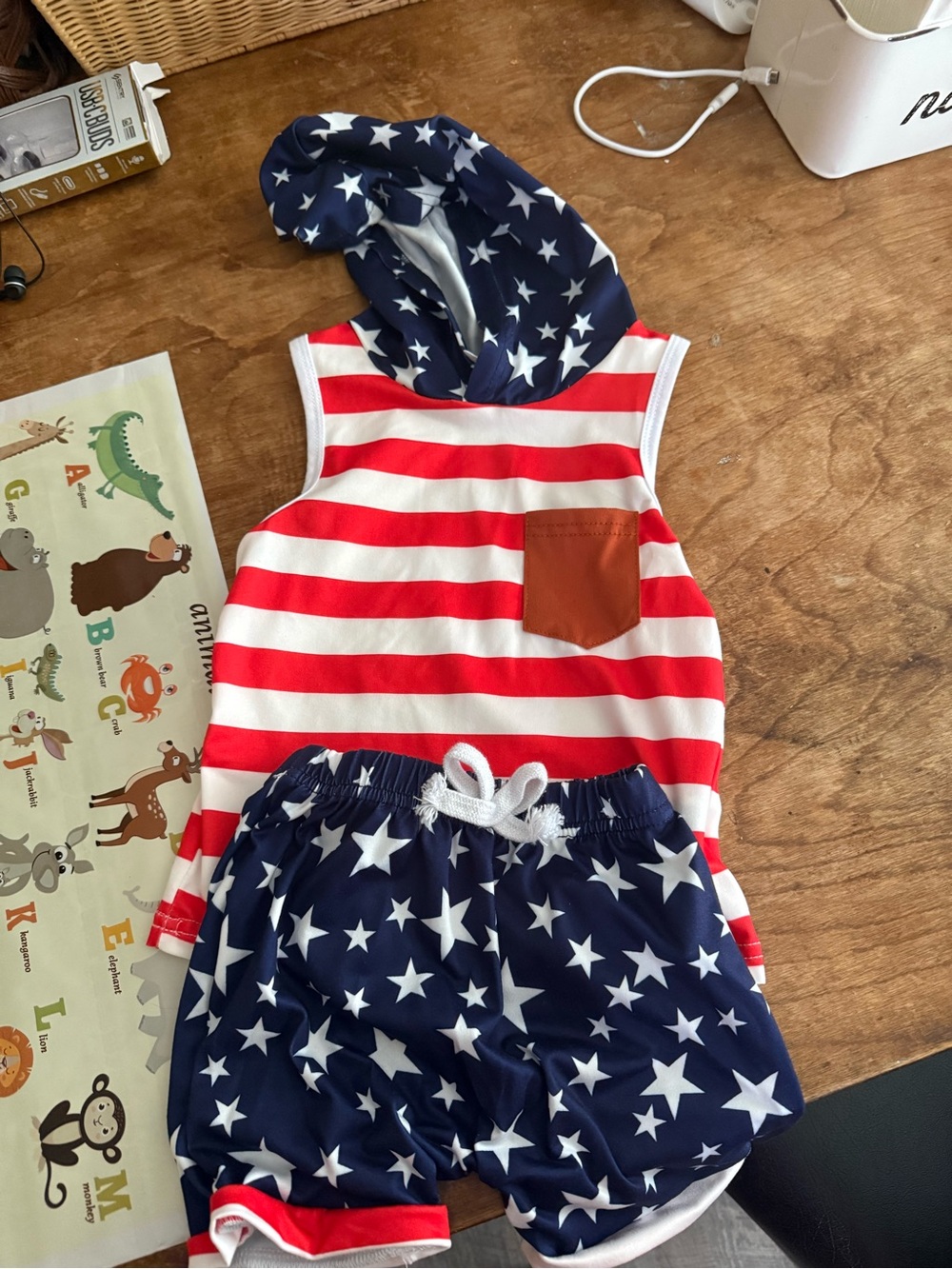 Kids Stars & Stripes Matching Set - Red, White & Blue never worn 12-18 months